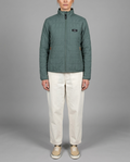 Sage Green Quilted Zip Up Jacket