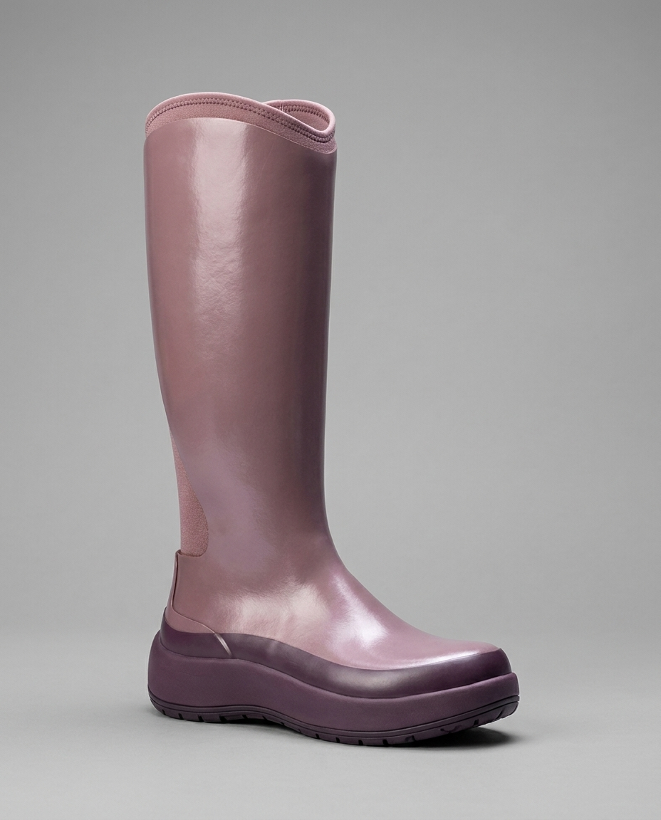 Pink Tall Wellington Boots