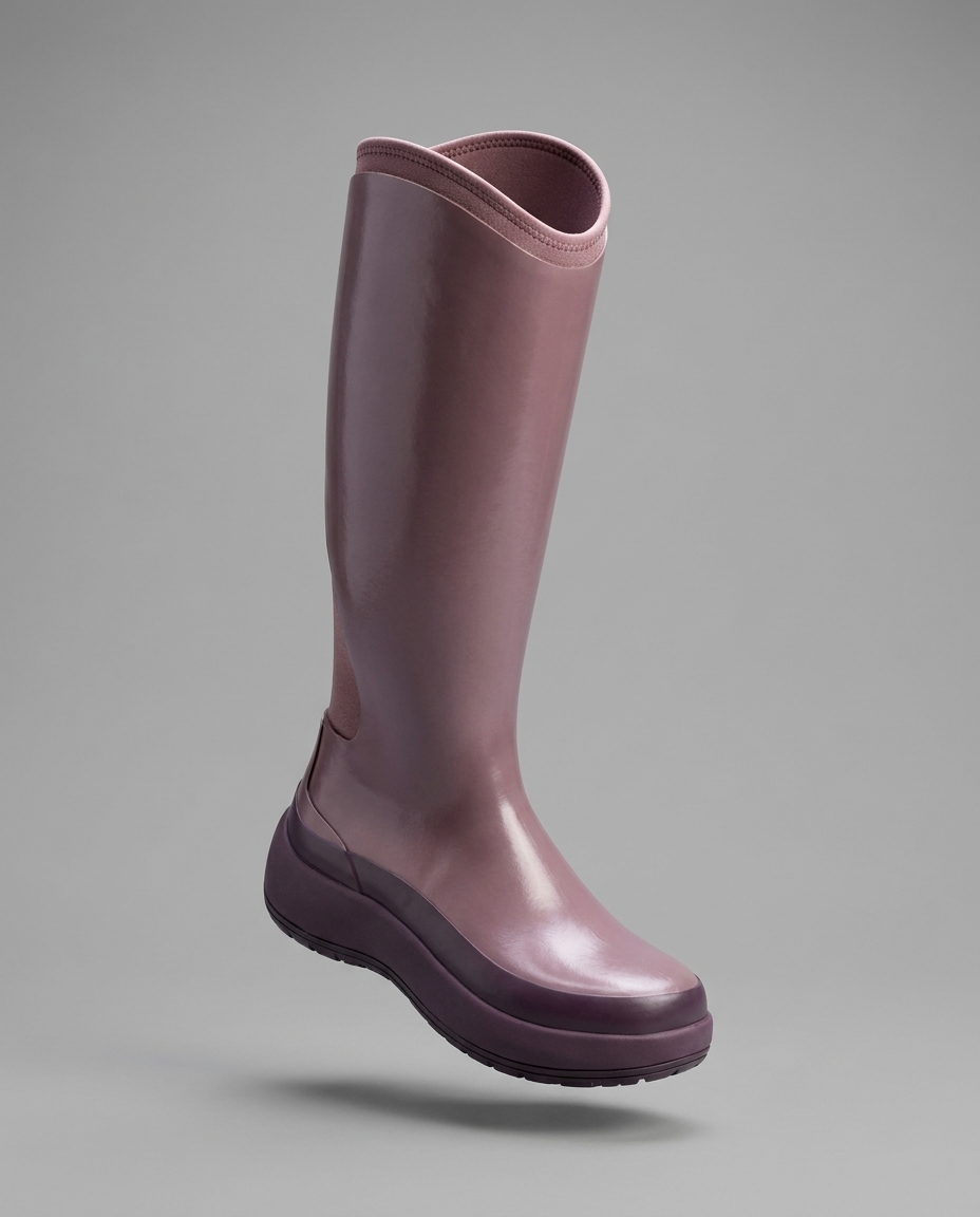 Pink Tall Wellington Boots