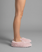Pink Faux Fur Fluffy Slippers